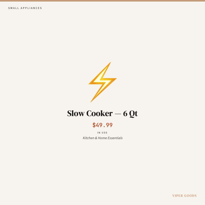 Slow Cooker — 6 Qt — Lifestyle